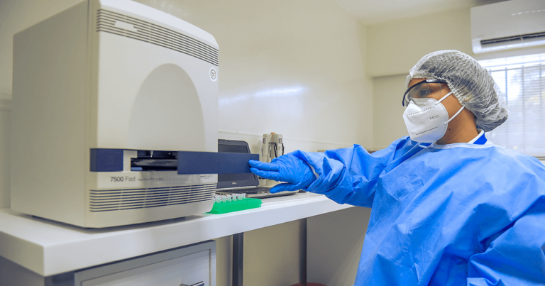 COVID-19 equipment that allows the Institute to process up to 1000 diagnostics tests per day
