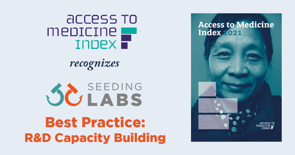 Access to Medicines Index recognizes Seeding Labs as Best Practice for R&D Capacity Building