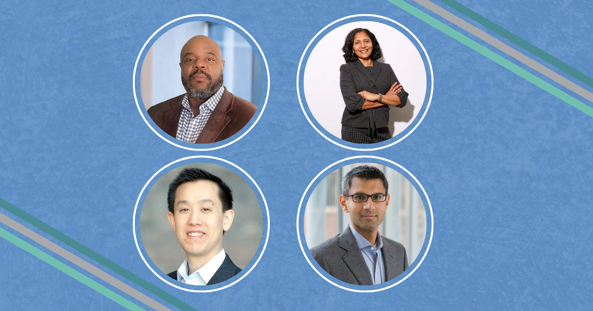 Header image featuring the headshots of Dr. Chad Jackson, Dr. Kala Subramanian, Dr. Vishal Patel, and Alan Lee (clockwise from top left)